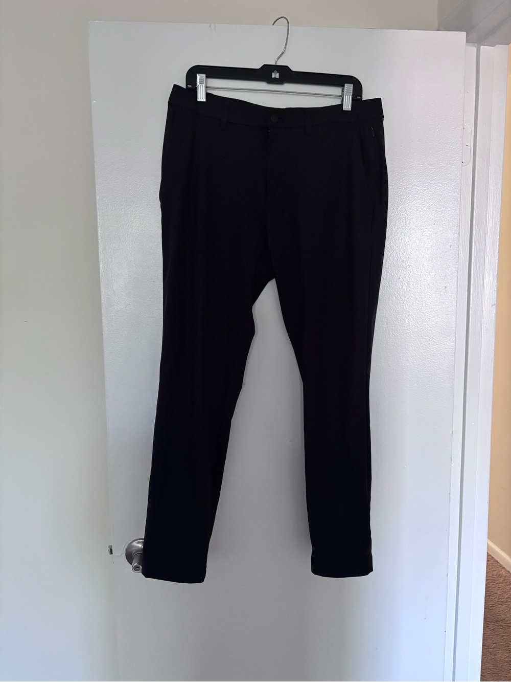 lululemon athletica Men's Black Dress Pants - Slim Taper